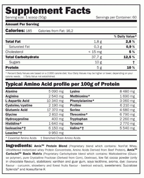 CarboJET Basic - 3000г - banana